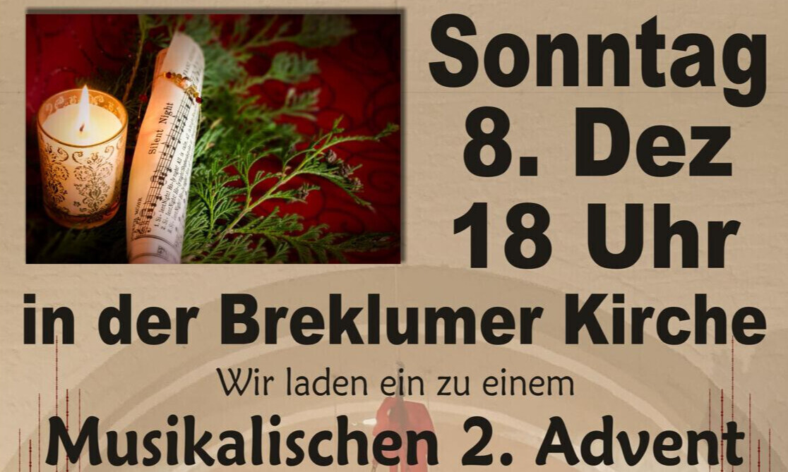 Plakat zum Musikalischen 2. Advent