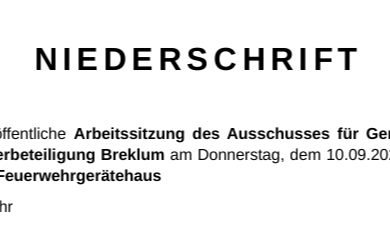 Niederschrift
