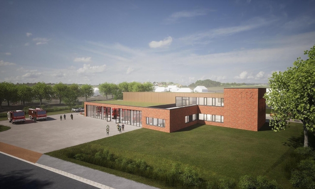 So soll das neue Feuerwehrgerätehaus aussehen