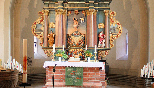 Altar in der Kirche Sunte Oluf